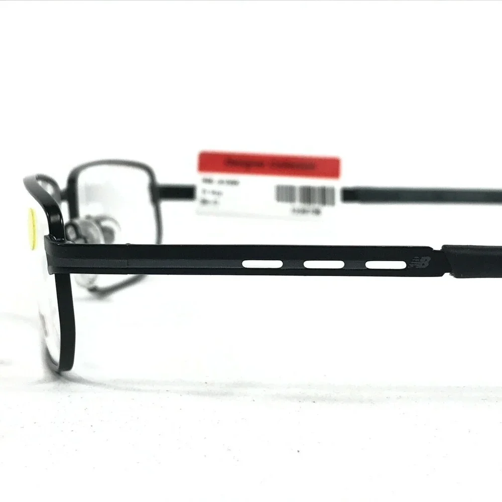 New Balance NB 410A-2 Eyeglasses Frames Black Gray Rectangular Full Rim 140